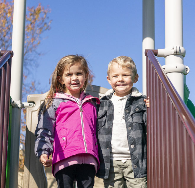 Preschoolers enjoy playground at Plumstead Christian