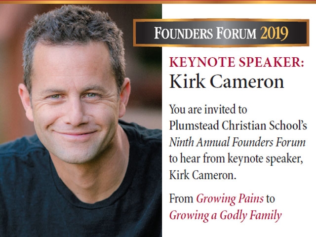 Kirk Cameron 2019 Founders Forum keynote speaker