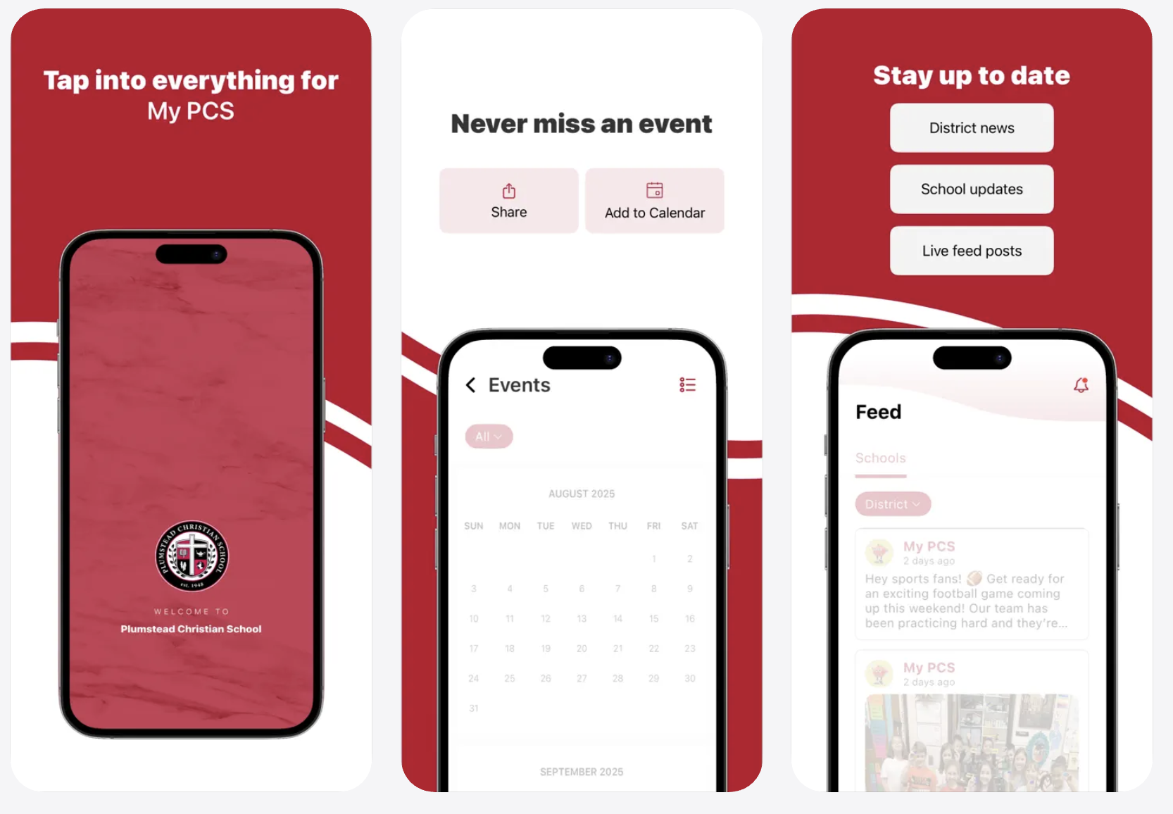 The My PCS app shown on a smartphone